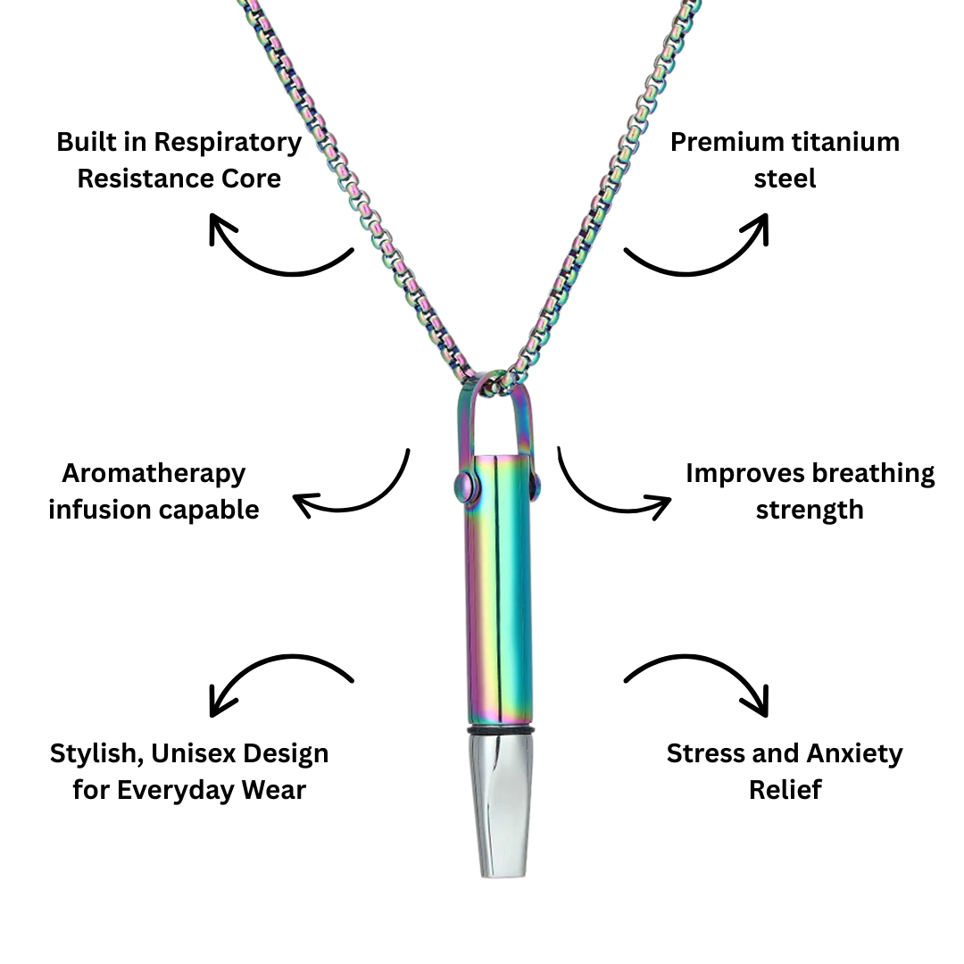 Meet the Calmspires Serenity Necklace Your All-in-One Mindful Breathing Companion
